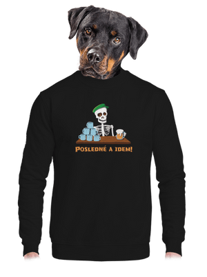 unisex mikina bez kapucne