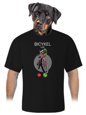 Bicykel volá unisex tričko oversized Black