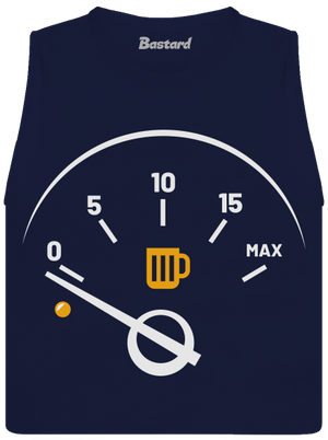 Prázdna nádrž dámske tielko voľné Navy