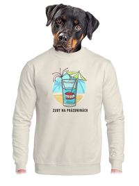 unisex mikina bez kapucne