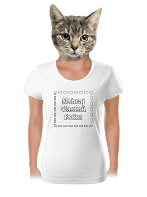 Vlastná potlač dámske tričko White
