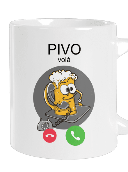 Pívo volá veľký hrnček White