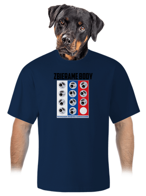 Zbierame body - hokej unisex tričko oversized Midnight Blue