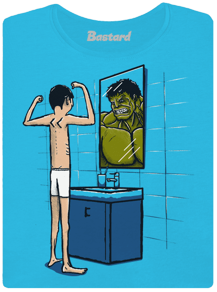 Hulk dámske tričko s lemom Blue Atol
