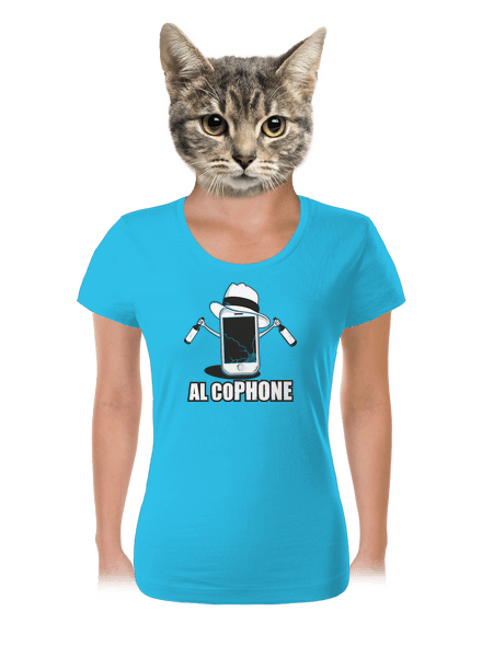 Al Cophone dámske tričko Blue Atol