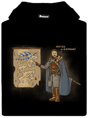 Winter detská mikina klokanka Black