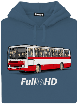 Full MHD dámska mikina klokanka Denim