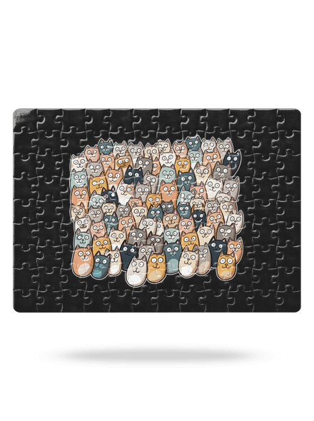 Nájdi čerta puzzle White