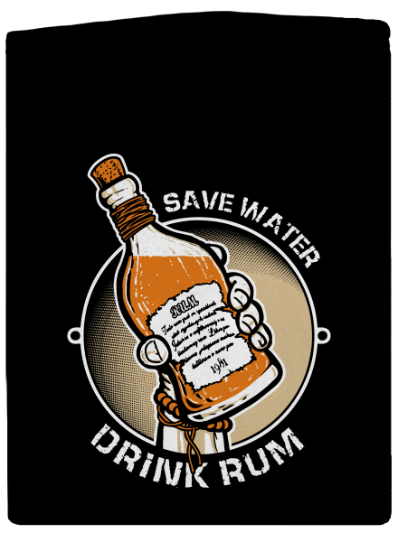 Save water dámska mikina na zips Black