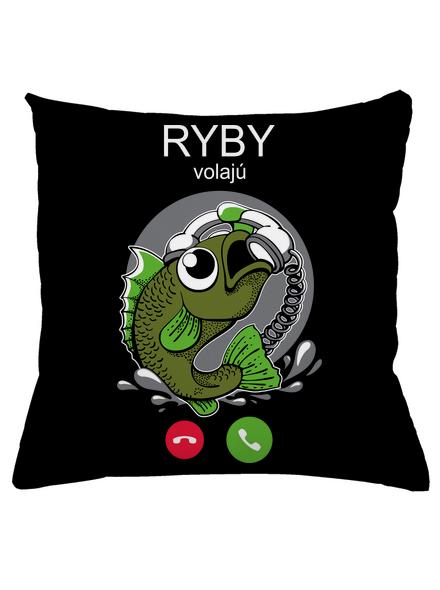 Ryby volají vankúš Black