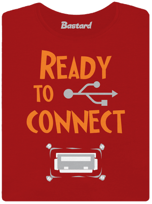 USB pripojenie dámske tričko Red Mal