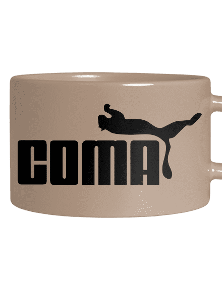 Coma hrnček makronka Brown Macaron