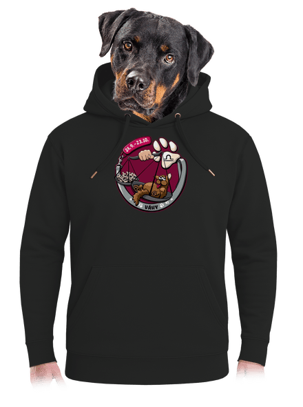 Psí horoskop: Váhy unisex mikina premium Dark Black
