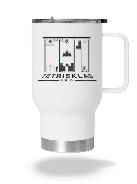 Tetrisklad termohrnček White