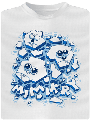 Ľadové mimikry detské športové tričko White