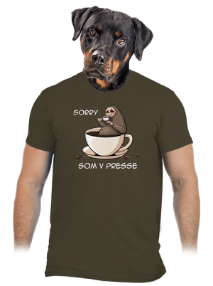 V presse pánske tričko Urban Khaki