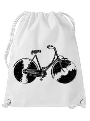 Gramofónový bicykel vak White