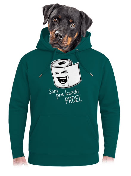 Prdel unisex mikina premium Emerald Green