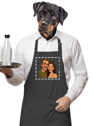 Karikatúra z vlastnej fotky zástera Dark Grey