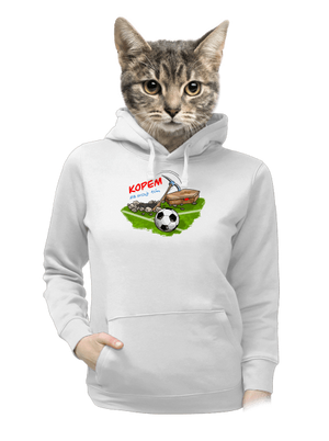 Kopem za svoj tím dámska mikina klokanka White