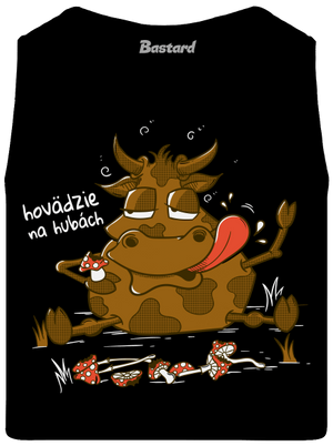 Hovädzie na hubách pánske tielko Black