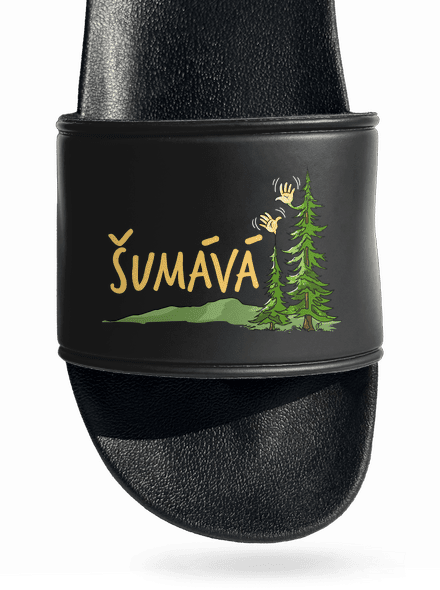 Šumává šľapky Black