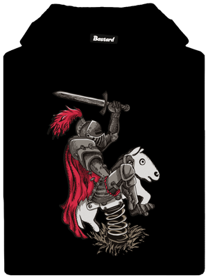 Rytier pánska mikina klokanka Black