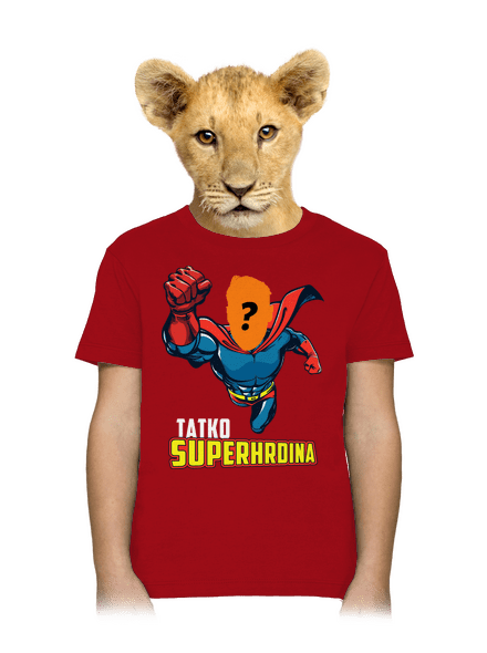 Tatko superhrdina detské tričko Red