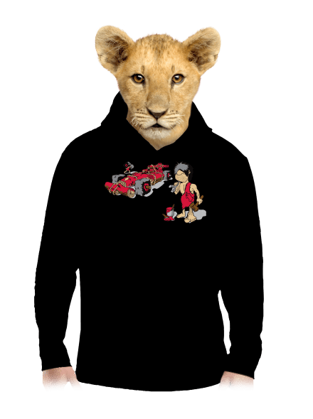 Formule detská mikina klokanka Black