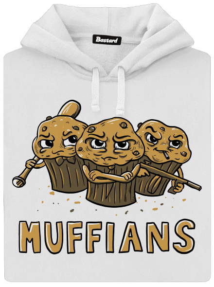 Muffians dámska mikina klokanka White