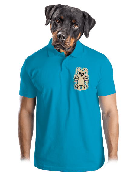 Da Vinci Teddy pánska polokošeľa Blue Atol