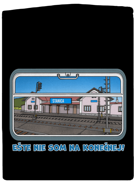 Nie som na konečnej dámska mikina na zips Black