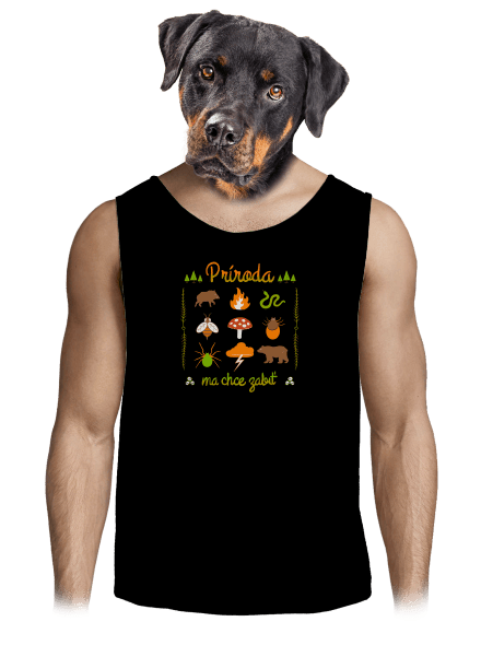 Príroda ma chce zabiť pánske tielko Black