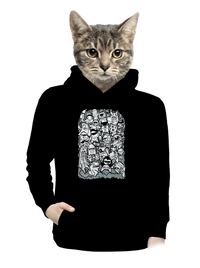 dámska mikina klokanka
