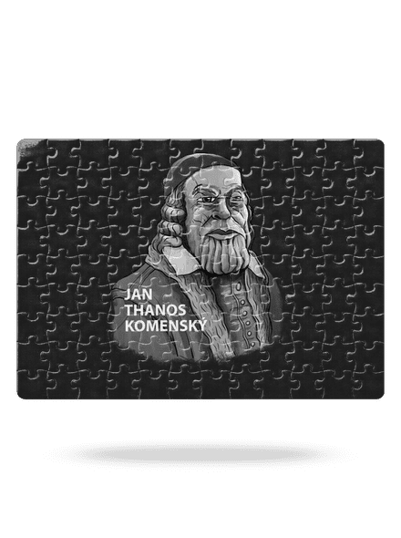 Jan Thanos Komenský puzzle White