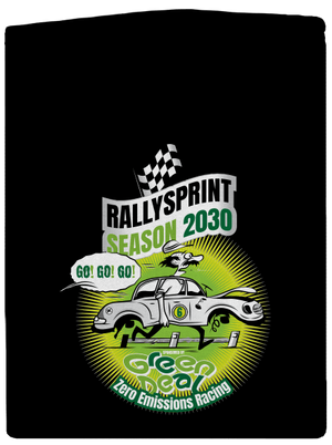 Rallysprint 2030 pánska mikina na zips Black