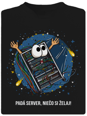 Padá server detské športové tričko Black