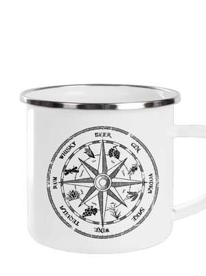 Alkoholický kompas plecháčik White