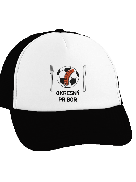 Okresný príbor šiltovka truckerka Black cap