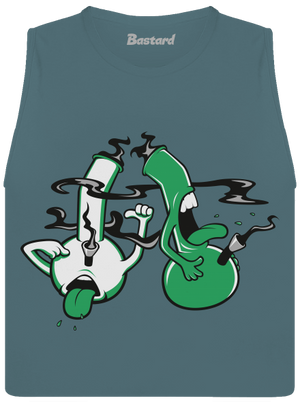 Bongo kašeľ dámske tielko voľné Heather Deep Teal