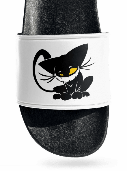 Evil cat šľapky White