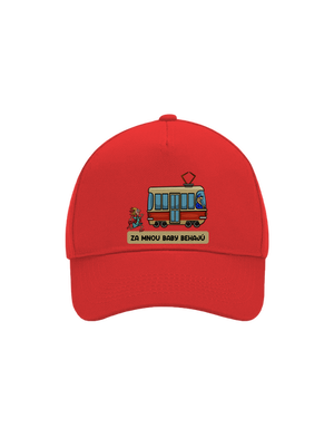 Za mnou baby behajú šiltovka baseballka Classic Red