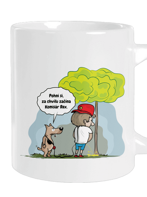 Pán pes veľký hrnček White