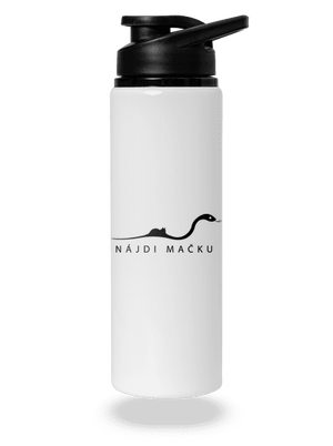 Nájdi mačku flaša na vodu White