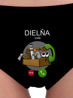 Dielňa volá dámske nohavičky Black