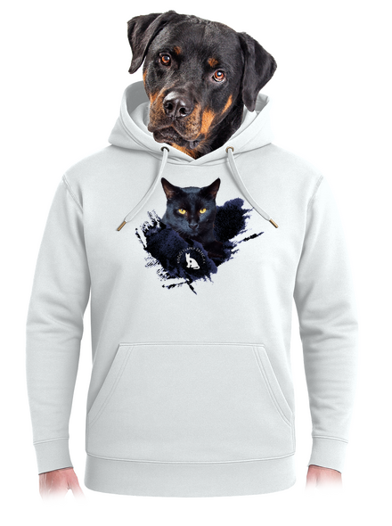 Kočičí tlapky: Čertík unisex mikina premium Snowwhite
