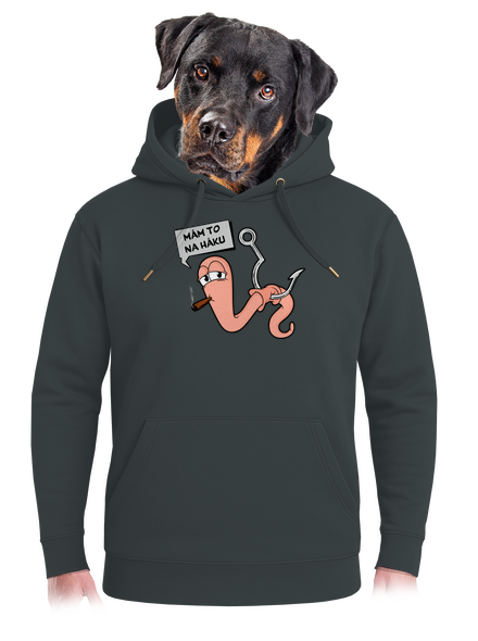 Na háku unisex mikina premium Charcoal