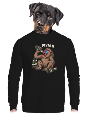 unisex mikina bez kapucne