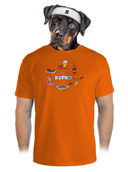 Slovenské kupko pánske športové tričko Neon Orange