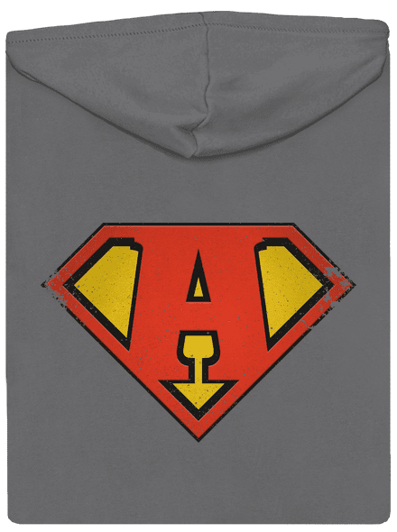 Som superhrdina dámska mikina na zips Steel Gray